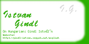 istvan gindl business card